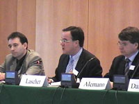 Prof. Dr. R. Alexander Lorz, Armin Laschet und Prof. Dr. Ulrich von Alemann (v.l.)